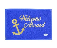 Welkom Aan Boord Mat 60x40 Blauw