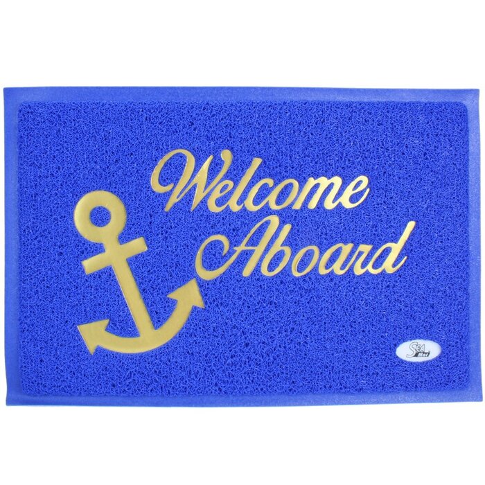 Welkom Aan Boord Mat 60x40 Blauw