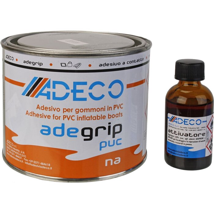 Adeco Adegrip PVC Inflatable Boat Glue 2 Components 500g