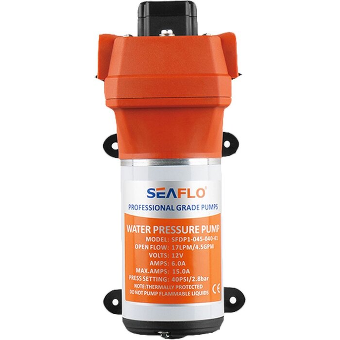 Seaflo Boat Fresh Water Pump 17 l/min with Filter 12V 40PSI