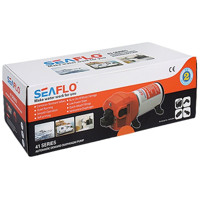 Seaflo Boat Fresh Water Pump 17 l/min with Filter 12V 40PSI
