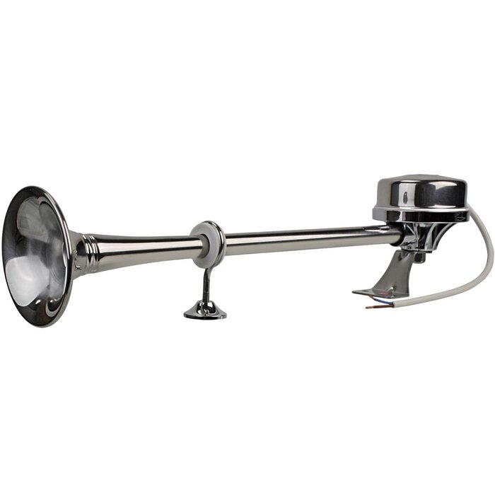 Rvs Scheepshoorn 12V 112dB 320Hz 47cm