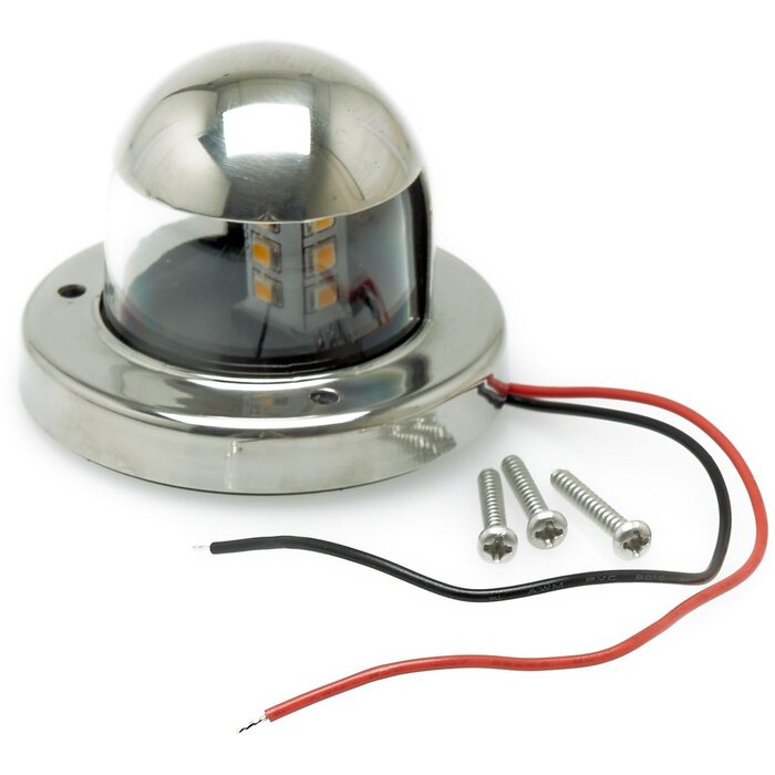 White LED Navigation Light 61x46mm 225 Degree Up To 12m SS316