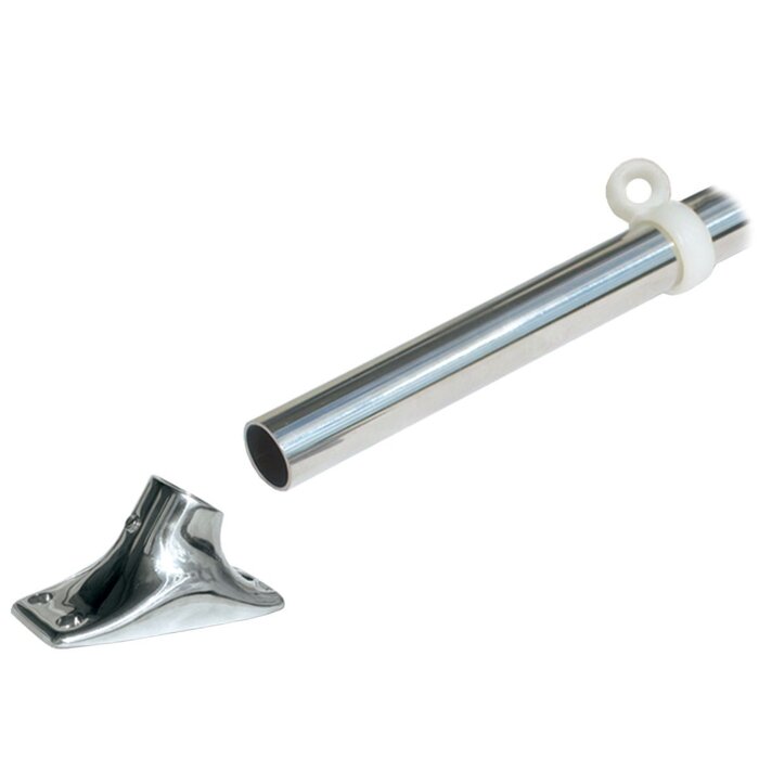 Vlaggenstok Boot 60cm met Houder Rvs