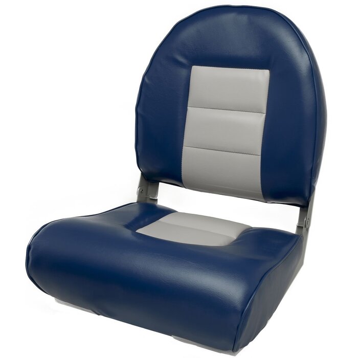 Folding Boat Seat 55x43x56cm Blue-Light Grey