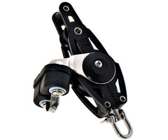 Viadana 38-22mm Fiddle Block with Swivel Becket and Cleat