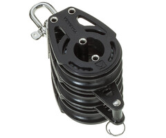 Viadana Carbo 57mm Drieschijfsblok met Hondsvot