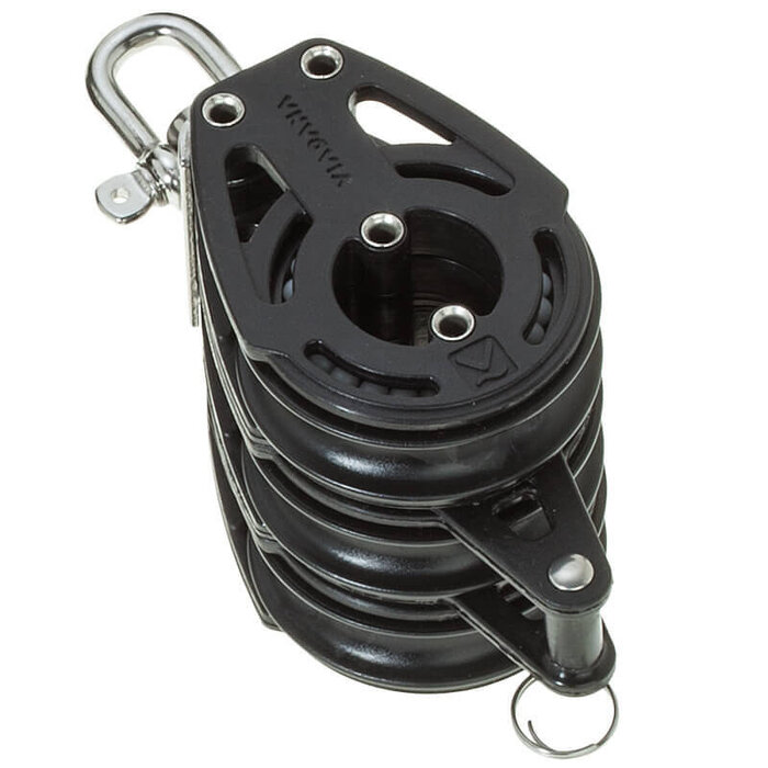 Viadana Carbo 57mm Drieschijfsblok met Hondsvot