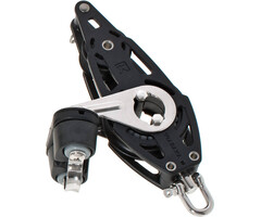 Viadana 57-34mm Carbo Fiddle Block with Becket and Cleat