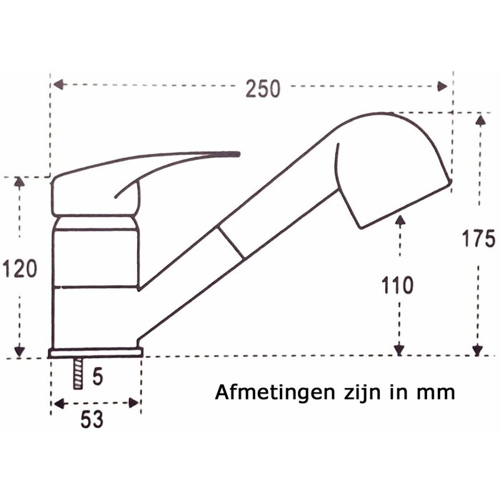 Marine Shower Faucet with Mixer