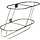 Boat Fender Holder SS316 Angled Port 65x24x33cm