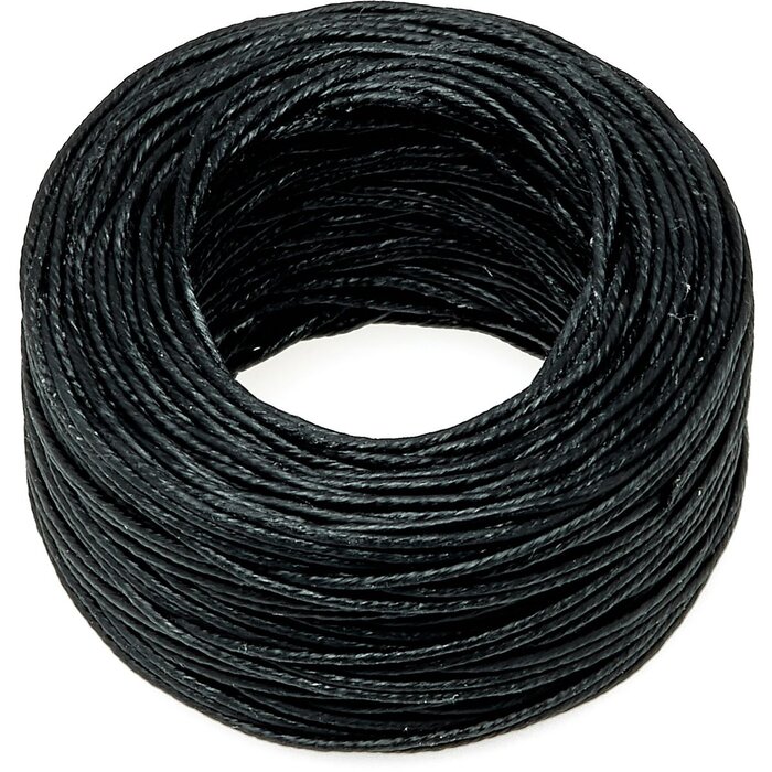 Polyester Garen Gewaxt 0,85mm Zwart