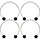 Sail Ties with Ball Ends 40cm Set of 4