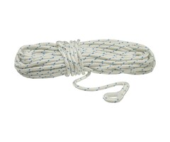8mm Ankerlijn met Nylon Kous 30m Wit