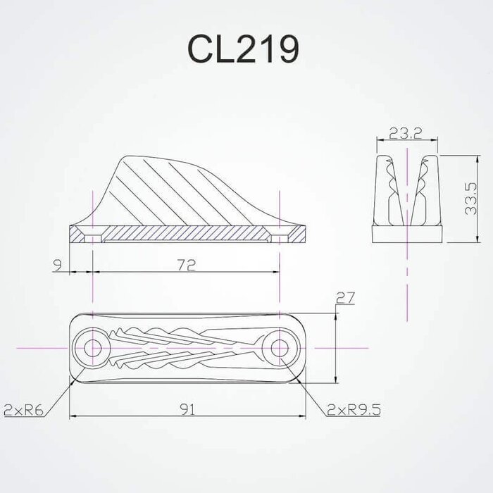Clamcleat Racing Vertical