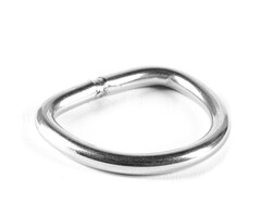 8mm D-Ring 72x64mm SS316