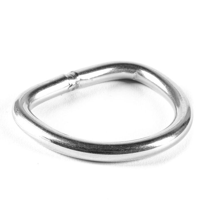 8mm D-Ring 72x64mm Rvs