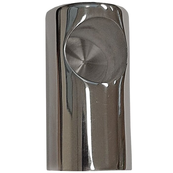 Boat Rail End Fitting 22mm 90 Degree Internal Thread SS316