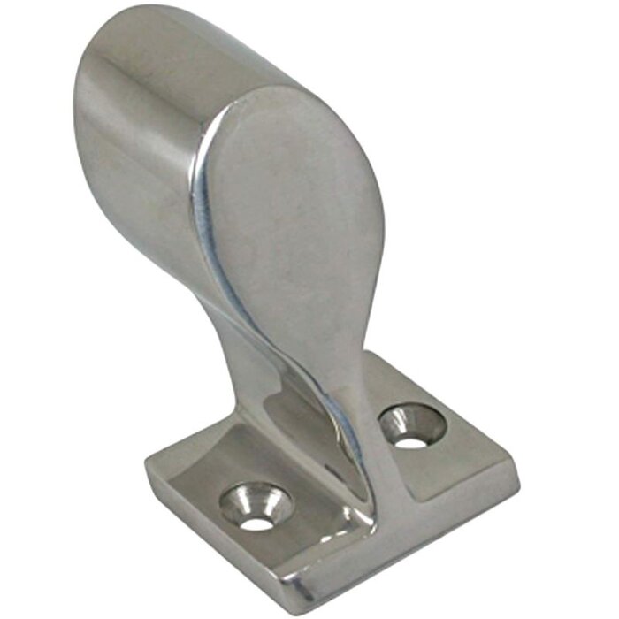Railinghouder Eindstuk 22mm 60 graden Rvs