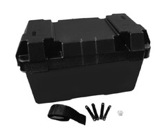 Battery Box with Strap & Webbing Bridges 394x185x193mm