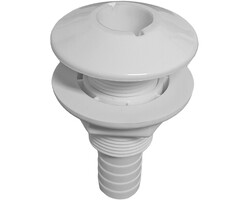 Through Hull Fitting 25mm Nylon