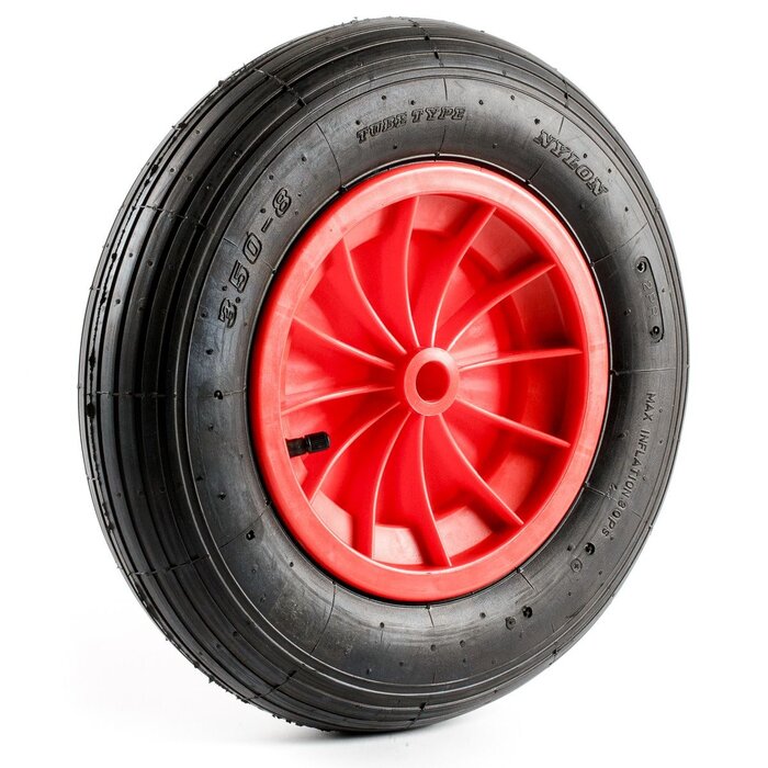 Rubber Wiel 37cm met Binnenband