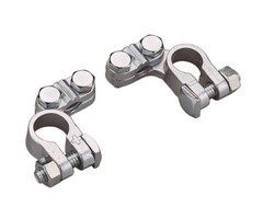 Angled Marine Battery Clamps Set
