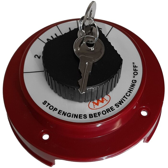 Boat Battery Switch with Lock 250 Ampere 4 Positions