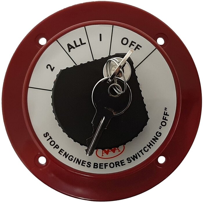 Accuschakelaar met Slot 250 Ampere 4 Standen