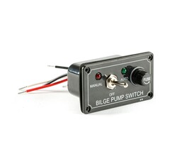 Bilge Pump Switch Panel IP65 3 Way 90x50mm