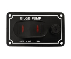 Bilge Pump Switch Panel IP65 Waterproof 3 Way 89x51mm