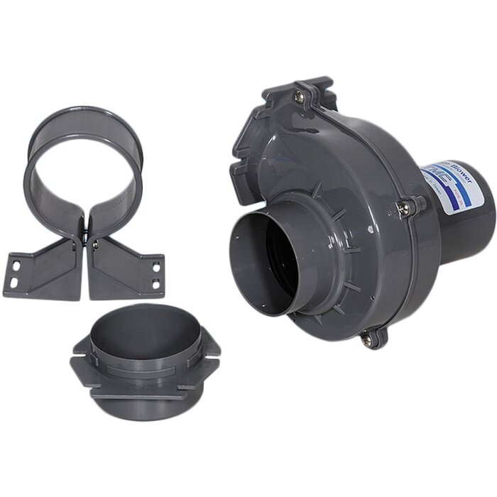 Bilge Ventilator 90 Cfm met Support en Slangkoppeling 12V