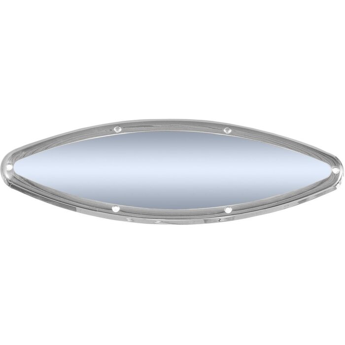 Patrijspoort Ovaal 400x130mm Rvs Gesloten