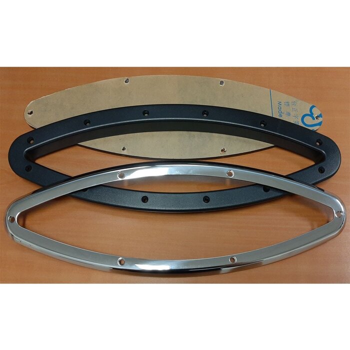 Porthole Oval 400x130mm Closed SS316