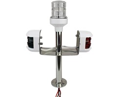 Tri-Colour Pole Light 26cm SS316