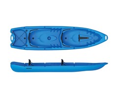 Albatross Sit On Top 2+2 Person Family Canoe 340cm Blue