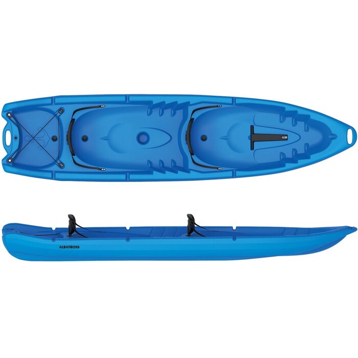 Albatross Sit On Top 2 + 2 Persoons Familie Kano 340cm Blauw