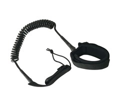 Sup Board Enkel Leash CoiLED Zwart