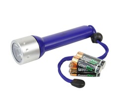 Boat Flashlight LED Waterproof 163mm Blue