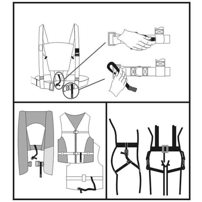 Kruisband voor Reddingsvest