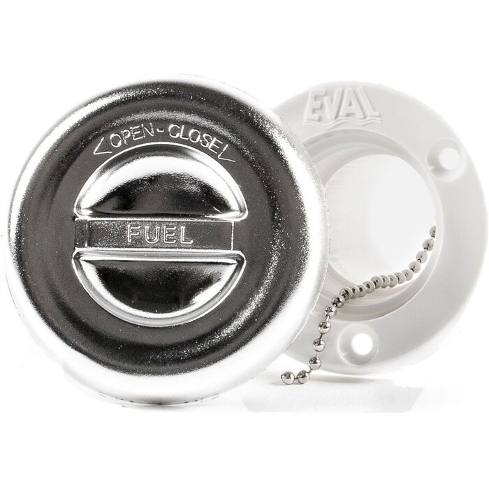 Dekvuldop Fuel met Draaidop 38mm Kunststof Verchroomd