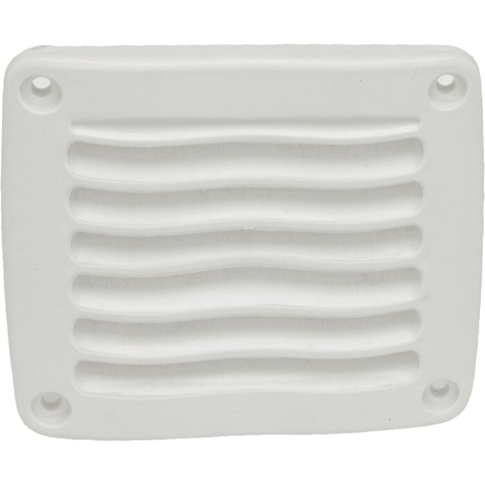 Ventilatierooster 123x110mm Kunststof Wit