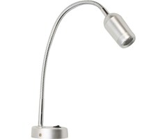 Flexible LED Reading Light 9-24 Volt Chrome Plated