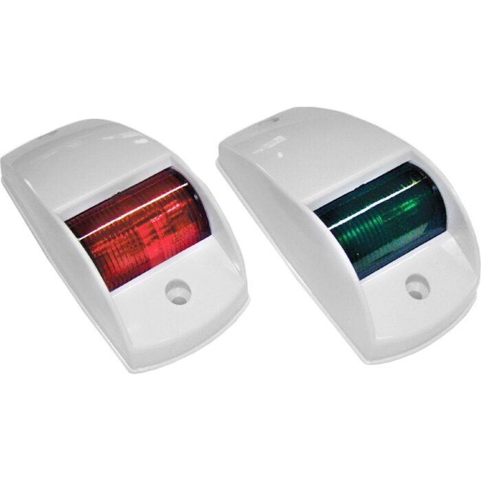 Port & Starboard Navigation Lights 130mm Up To 12m White