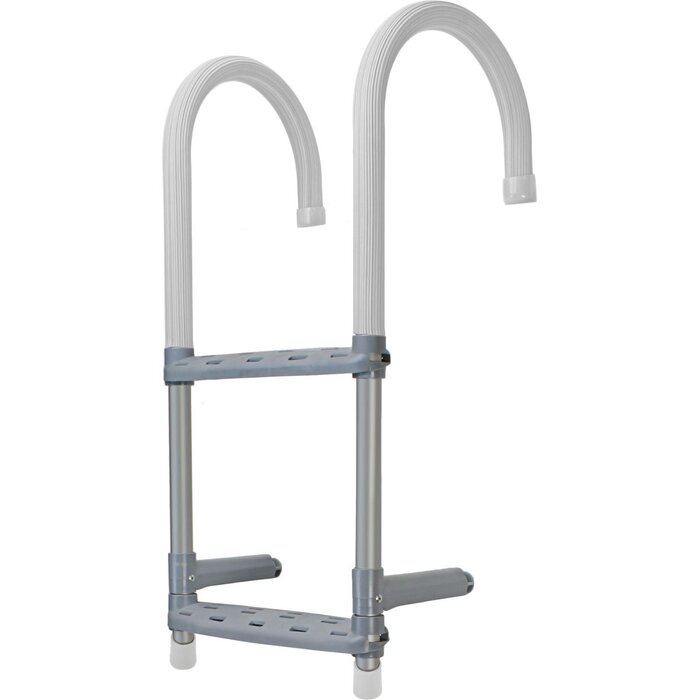 Removable Hook On Boat Ladder 2 Steps 67x30cm Aluminium