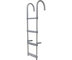 Removable Hook On Boat Ladder 4 Steps 124x30cm Aluminium