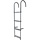 Removable Hook On Boat Ladder 4 Steps 124x30cm Aluminium