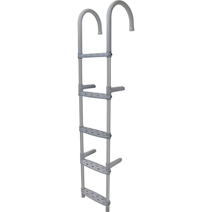 Removable Hook On Boat Ladder 5 Steps 153x30cm Aluminium