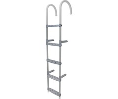 Removable Hook On Boat Ladder 5 Steps 153x30cm Aluminium