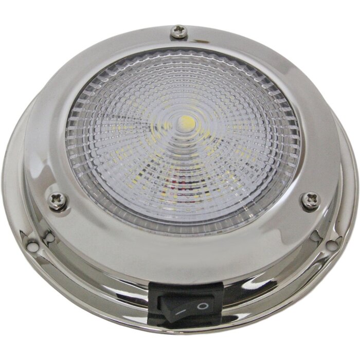 Plafondlamp Boot LED 12 Volt 107mm Rvs